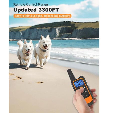 Shock Collar for Dogs 2 Pack, 3300FT Dog Training Collar with Remote for Small Medium Large Dogs 8 to 120lbs, with Beep, Vibration, Shock and Light Modes