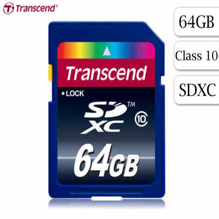 Transcend Ultimate 64GB SDXC Storage HiSpeed 25MB/s Card Class 10