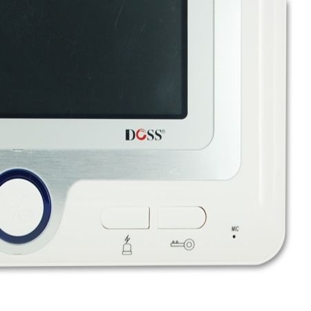 DOSS 7" Color Audio/Video Screen Door Phone Handfree CCD Intercom System & Plasma Camera