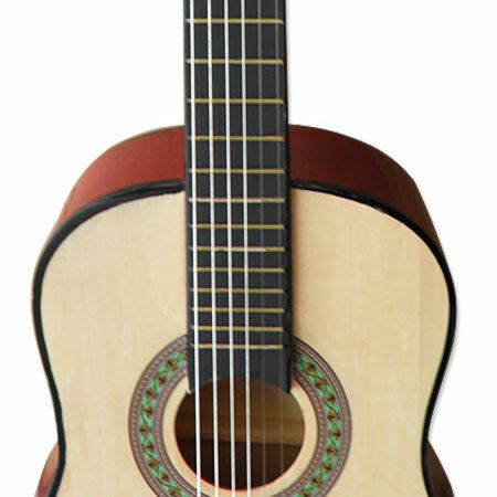 Melodic 30'' Children's Acoustic Guitar - Glossy Natural Wood.