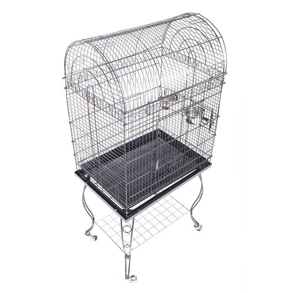 Large Bird Cage Budgies House Parrot Canary Home Aviary Perch Indoor Outdoor Dome Top Stand Alone on Wheels