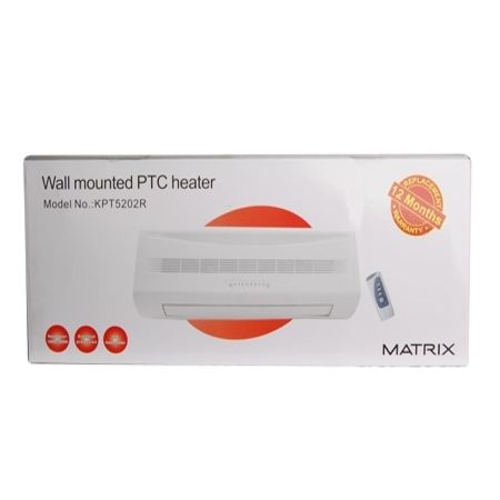 Matrix KPT5202R 1000/2000W Wall Mounted PTC Ceramic Heater with Remote Control