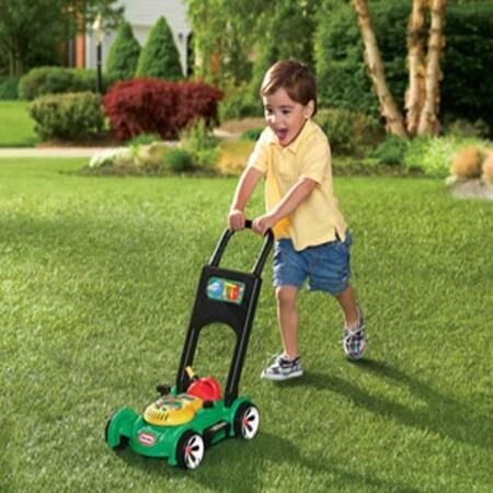 Little Tikes - Gas n' Go Rumblin' Engine Mini Mower -Outdoor Toy Lawn Mower