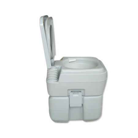 Portable Toilet 20L Camping Potty Restroom Outdoor Travel Boating Caravan Square Light Gray