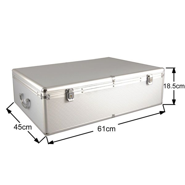 1000 Disc Aluminum CD/DVD Storage Portable Box Case Music Movie