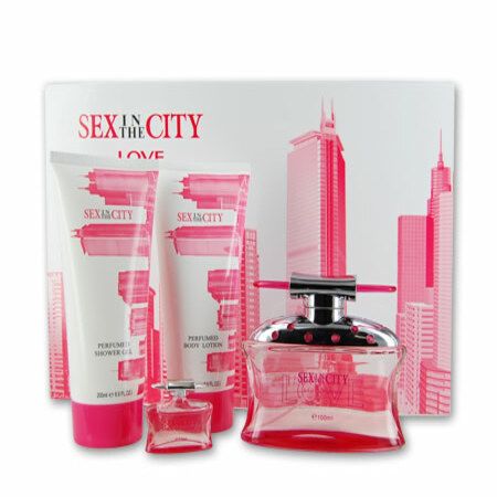Sex In The City Love (RED) Perfume 100ml EDP SP Fragrance 3-in-1 Gift Set for Women