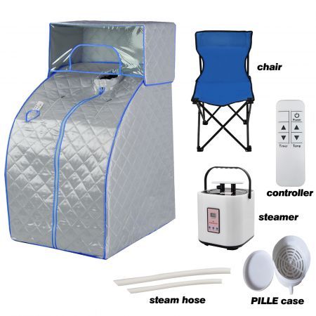 Portable Steam Sauna Tent w/ Head Cover