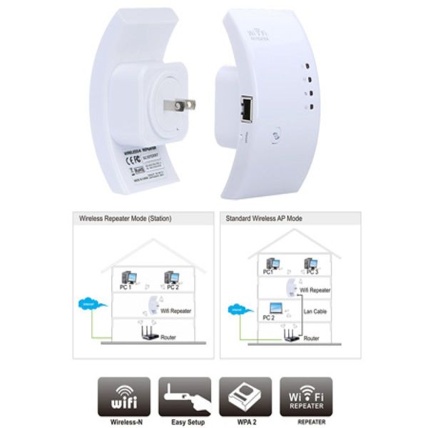 LUD Wireless-N-Wifi Repeater 300Mbps Extender