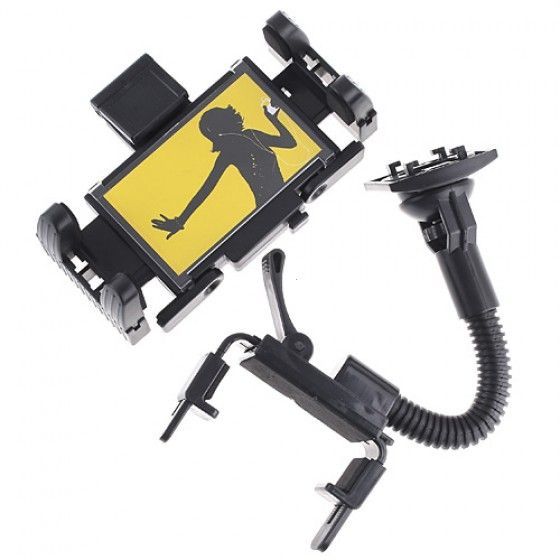 Multifunction 360 Car Mount Holder Stand for iPhone GPS PDA iPod Mobile