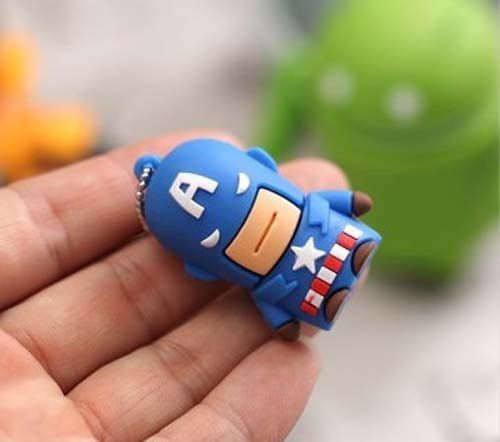 Captain America Cartoon USB 2.0 Flash Memory Pen Drive Stick 16GB