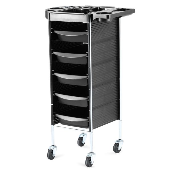 6 Tiers Hairdresser Hair Salon Spa Trolley Beauty Storage Cart