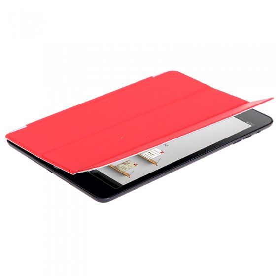 Slim Smart Case Cover Stand PU Leather Magnetic for Apple iPad Mini Sleep/ Wake Red