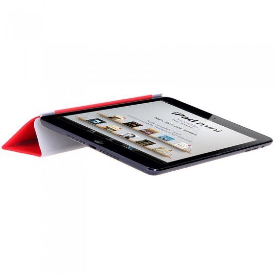 Slim Smart Case Cover Stand PU Leather Magnetic for Apple iPad Mini Sleep/ Wake Red