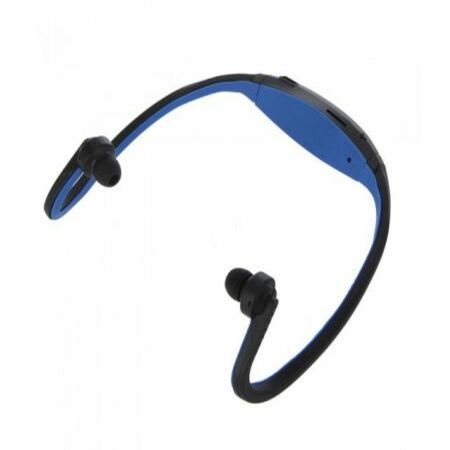 Sport MP3 WMA Music Player TF/ Micro SD Card Slot Wireless Headset Headphone Earphone blue