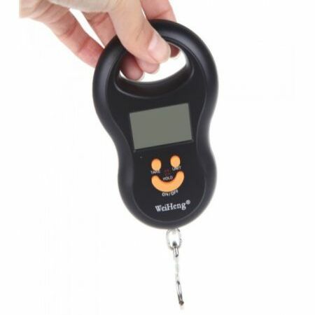 LUD Double Precision Digital Pocket Electronic Hanging Scale Weight Hook LCD Display 40kg