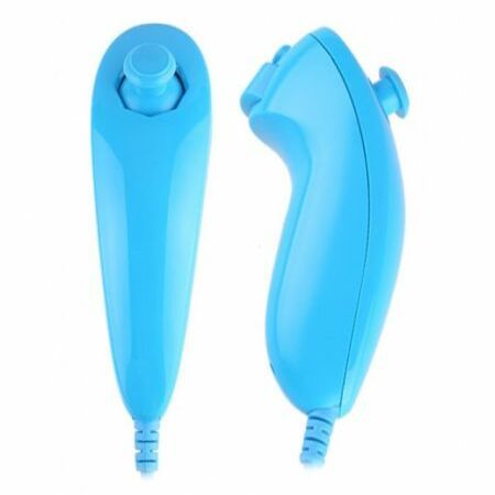 Nunchuk Nunchuck Game Controller for Nintendo Wii Blue