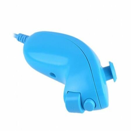 Nunchuk Nunchuck Game Controller for Nintendo Wii Blue