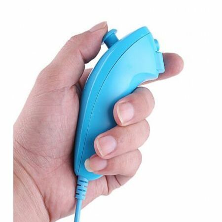 Nunchuk Nunchuck Game Controller for Nintendo Wii Blue