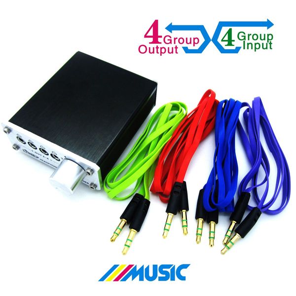 Four And Out Audio Switch Headphone Switch Mp3 Switch Audio Switcher