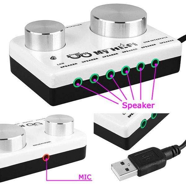 The Sound Blaster Usb Notebook Computer 7.1 External Sound Card With High Bass