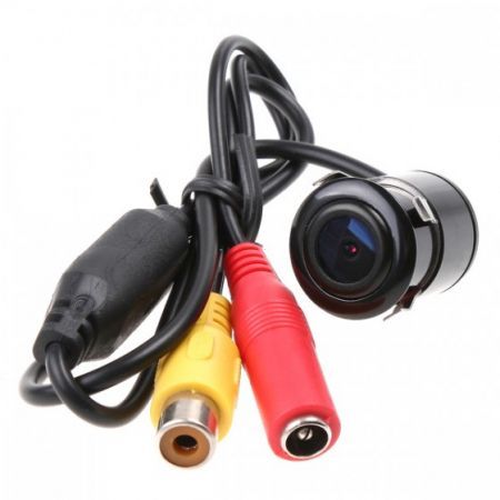 Car Rear View Reverse Backup Parking Waterproof CMOS Camera Black