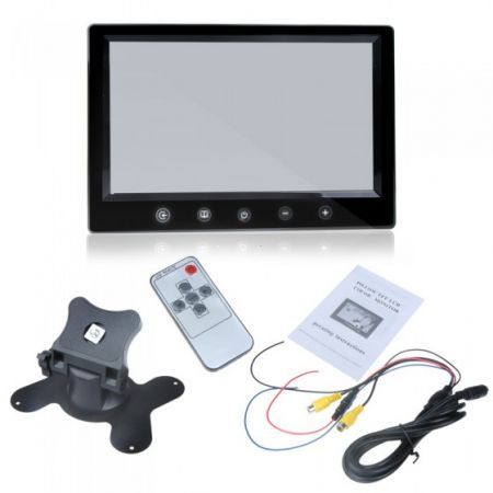 9" TFT LCD Car Rearview Color Monitor for VCD DVD GPS Camera