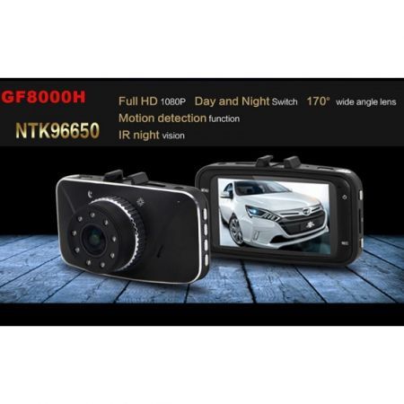 GF8000H Full HD 1080P Vehicle 2.7" Car DVR Camera Dash Cam Recorder IR Night Vision 170 Degree