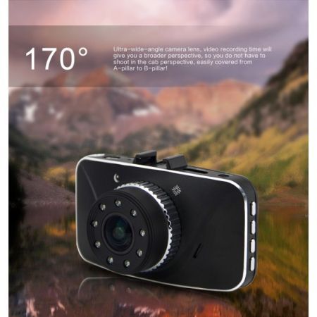 GF8000H Full HD 1080P Vehicle 2.7" Car DVR Camera Dash Cam Recorder IR Night Vision 170 Degree