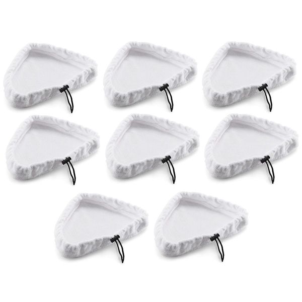 Pack of 8 Steam Cleaner Mop Replacement Cloths