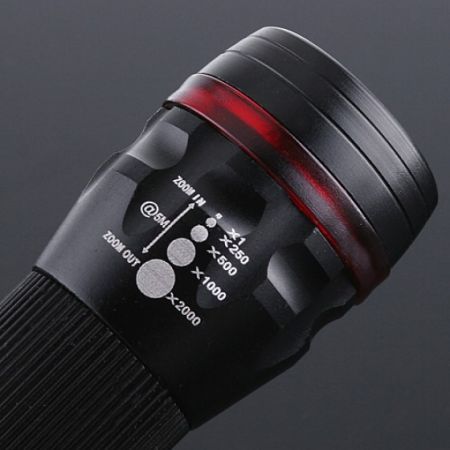 200LM Waterproof CREE LED Flashlight Torch Zoomable 3-Mode