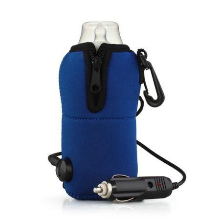 LUD 12V Universal Travel Baby Kid Bottle Warmer Heater in Car Blue