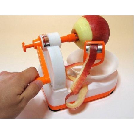 Kitchen Helper Semi-automatic Apple Peeler Tool White