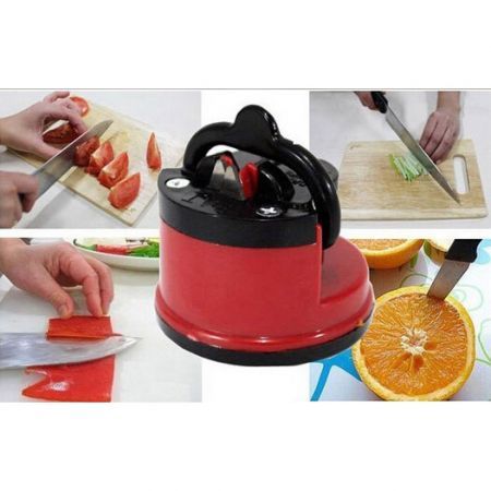 LUD Knife Sharpener Scissors Grinder Secure Suction Chef Pad Kitchen Sharpening Tool