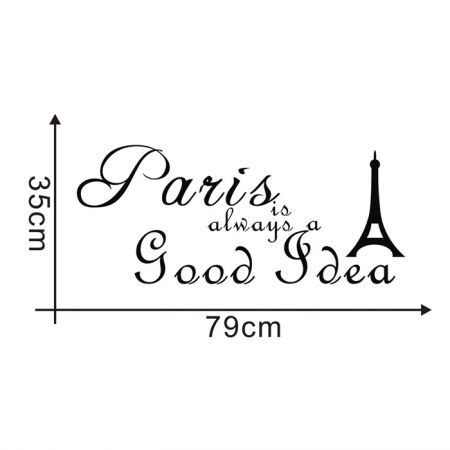 PARIS Pattern DIY Removable Art Wall Sticker