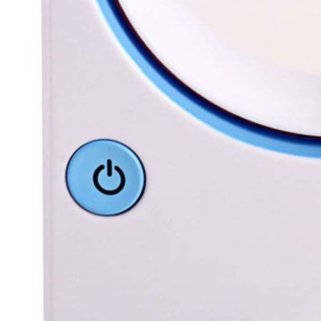 LUD Fashion Style Lovely Mini USB Bladeless Fan for Students and Children Blue