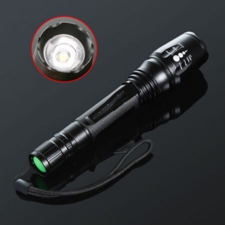 180LM 300LM 1600LM Adjustable Focus Beam CREE LED Flashlight Set