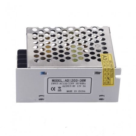 AC 100V~240V to DC 12V 3A 36W Voltage Transformer Switch Power Supply for Led Strip