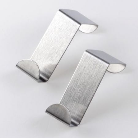 4PCS L-Shaped Stainless Steel Door Hook