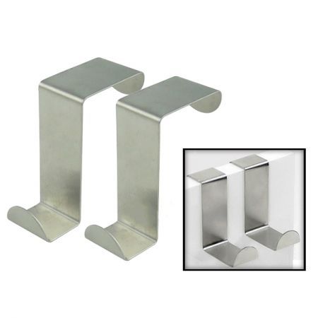 4PCS L-Shaped Stainless Steel Door Hook