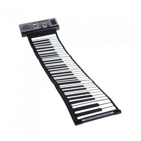 Flexible Roll Up Electronic Soft Keyboard Piano Portable 61 Keys