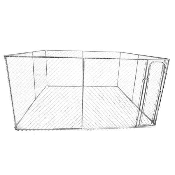 Dog Kennel Outdoor Playpen Rabbit Hutch Pet Enclosure Chicken Run Coop Puppy Cage Fencing 4m x 4m