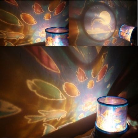 LUD Beautiful Ocean Star Underwater World Projector Night Light Lamp (Ramdon Color)