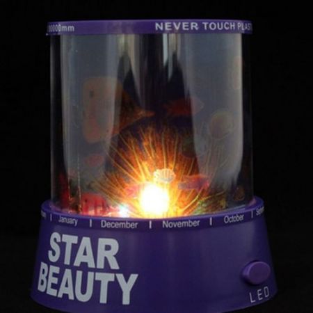 LUD Beautiful Ocean Star Underwater World Projector Night Light Lamp (Ramdon Color)