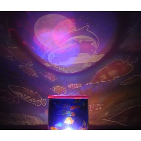 LUD Beautiful Ocean Star Underwater World Projector Night Light Lamp (Ramdon Color)