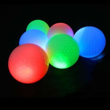 3PCS Luminous Light Up Golf Balls LED Glow Night