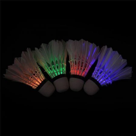 4PCS Colorful LED Shuttlecock Badminton