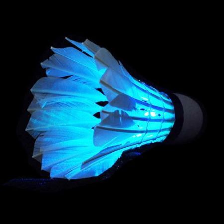 LUD 8PCS Colorful LED Shuttlecock Badminton