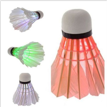 LUD 8PCS Colorful LED Shuttlecock Badminton