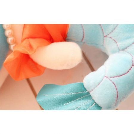 Cute Mermaid Sea Maid Doll Plush Doll Toy Collection Decoration Plaything for Kids Children Red