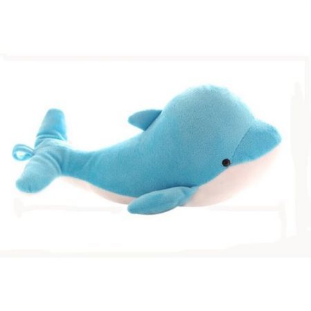 Cute Sea World Dolphin Plush Doll Toy Collection Decoration Plaything for Kids Children Blue